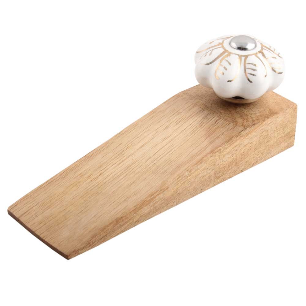 Indian-Shelf Wooden Door Stopper Wedge with Ceramic Top Heavy Duty Anti Slip — Amazon image 14