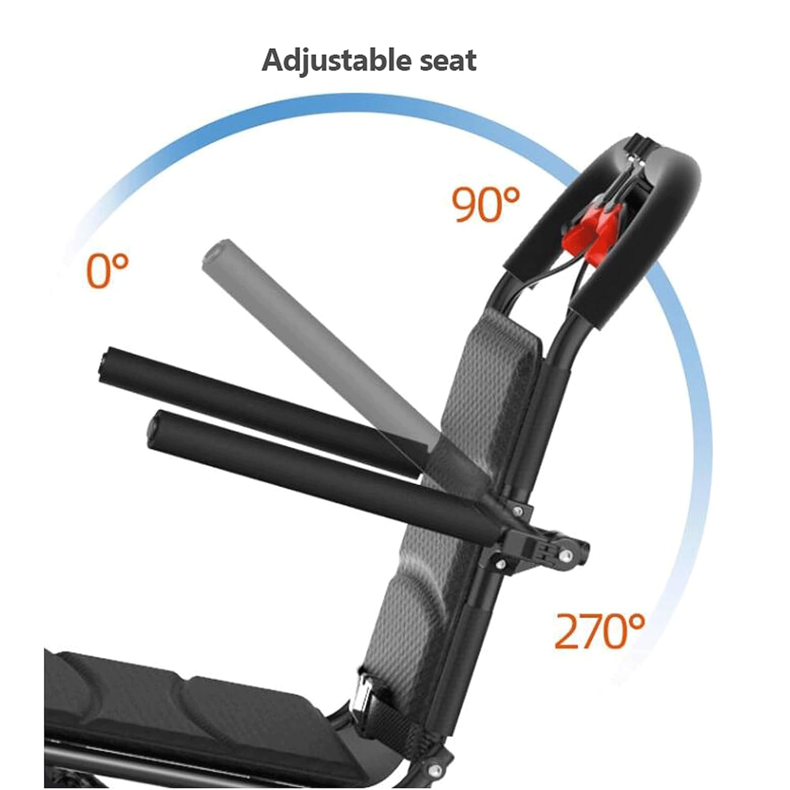 Sillas De Ruedas Sillas De Ruedas Ligeras Y Plegables Silla De Ruedas De Aleación De Aluminio con Frenos De Mano Asiento Ergonómico Silla De Ruedas Manual Ligera
