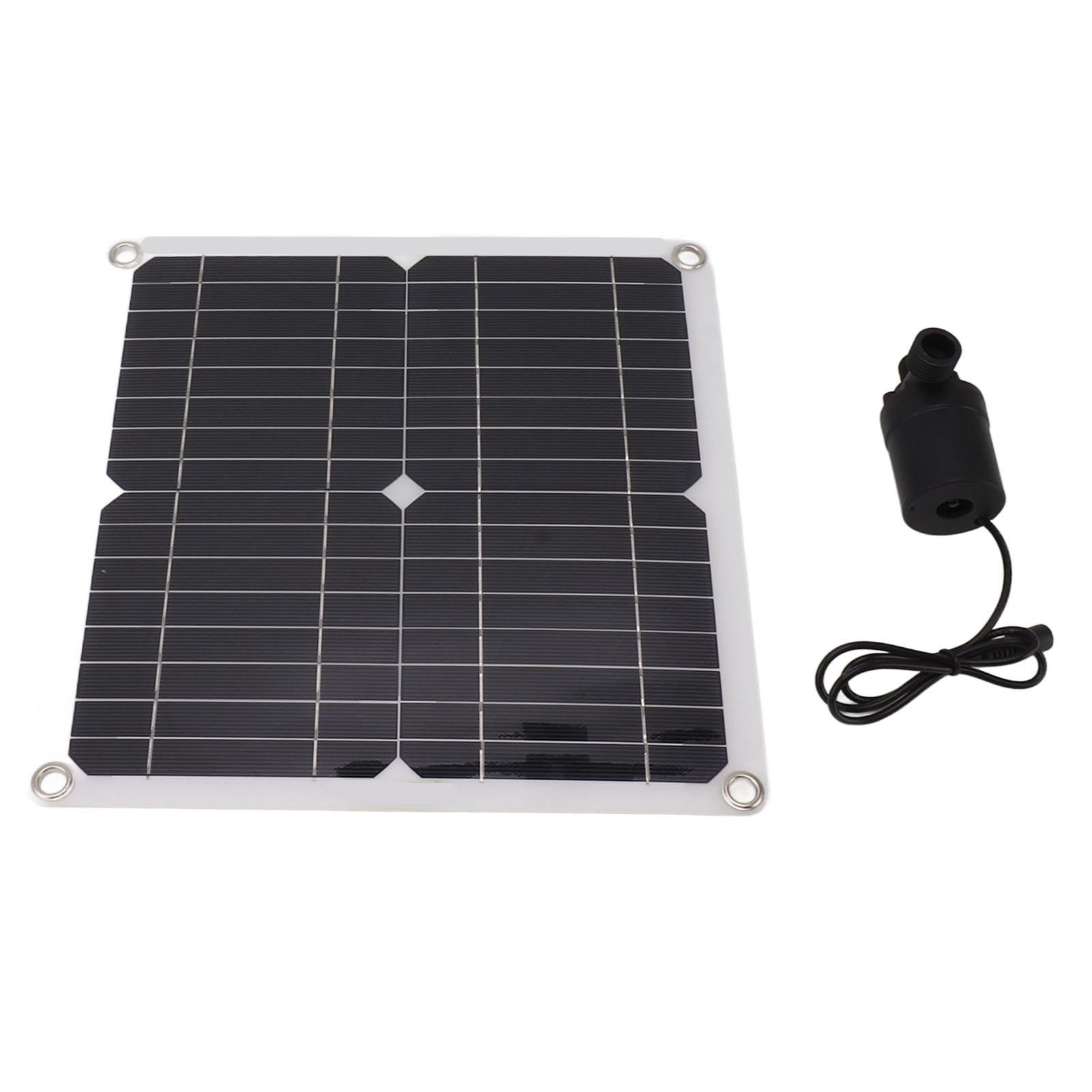 Bewinner 50-W-Solar-Wasserpumpen-Set mit Batteriekasten und Zeitsteuerung, 22 W Solarbetriebene Tauchbrunnenpumpe, DC12-V-Wasserpumpe für Teich, Umweltfreundlich, Hoher Durchfluss 800 L/h