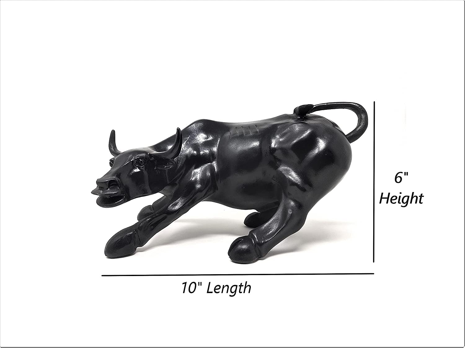 Amazon.com: DecorWala Black Bull Statue 26cm – Sensex Stock