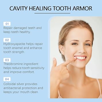 Dentite Cavity Healing Tooth Armor Liquid Repair Kit, Dental Cavity Healing Tooth Armor, Helps Keep Gum Healthy (1pcs)
