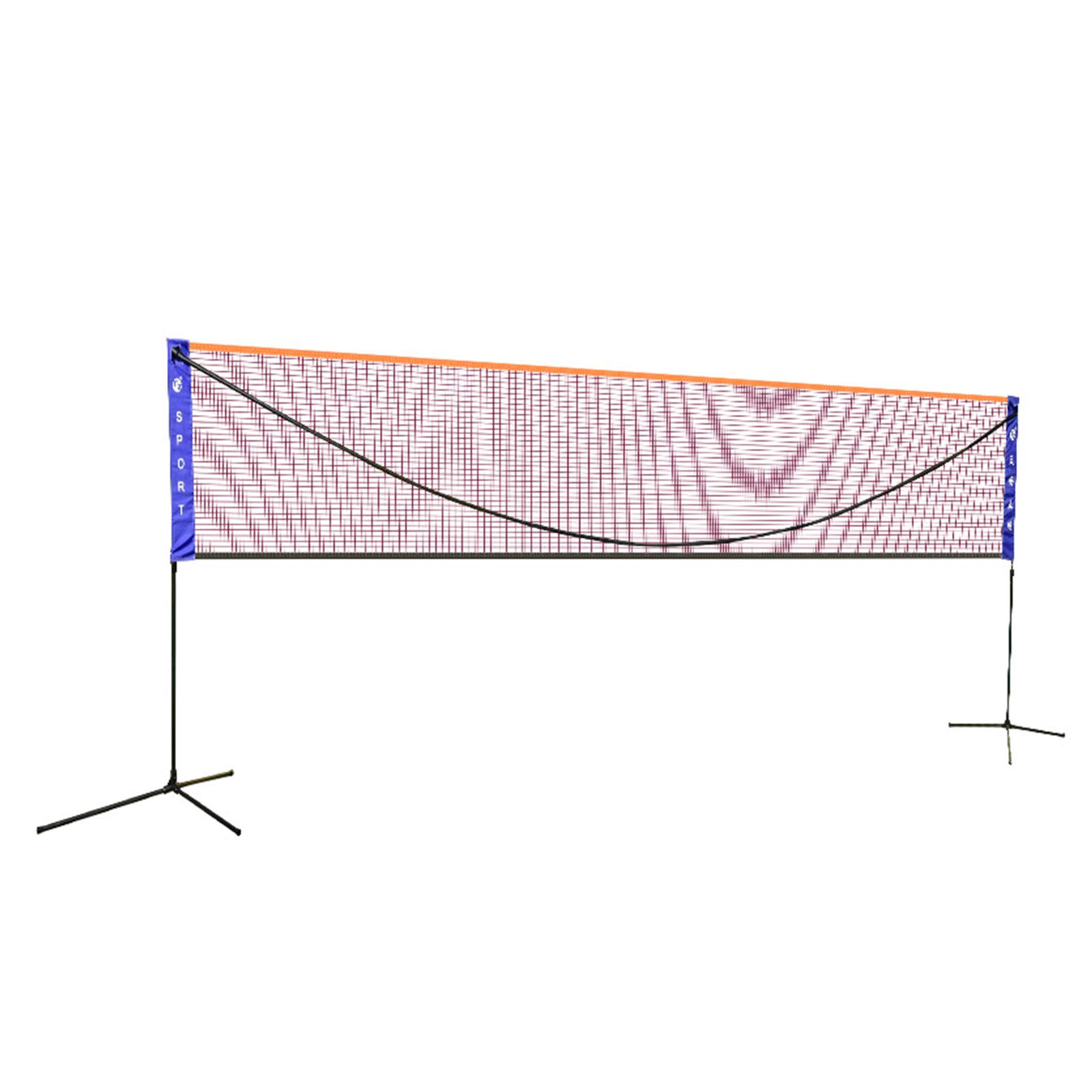Rete da Badminton Rete da Tennis Pieghevole Portatile Rimovibile Rete da Pallavolo, per Adulti Bambini Giardino Esterno Spiaggia Patio Allenamento, con Ripiano e Borsa da Trasporto(610cm)