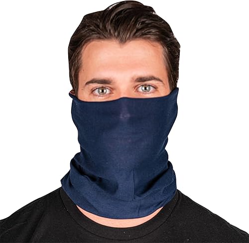 S A Frost Tech - Protector facial de forro polar para niños, acogedora polaina de cuello de forro polar con forro interior de forro polar cosido