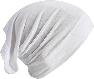 Mens Slouchy Oversize Knit Cap Long Baggy Hat Thin Knit Slouchy Cap Hat Unisex Hip-Hop Sleep Cap Dwarf Hat