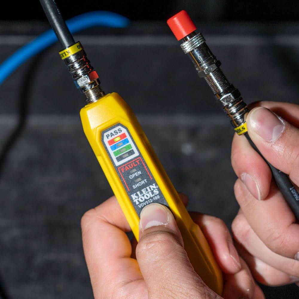 Klein Tools VDV002-820 Coax Push-On Connector VDV Kit, Includes The Tools Needed to Prepare, Connect and Test Coax Cables - Image 4