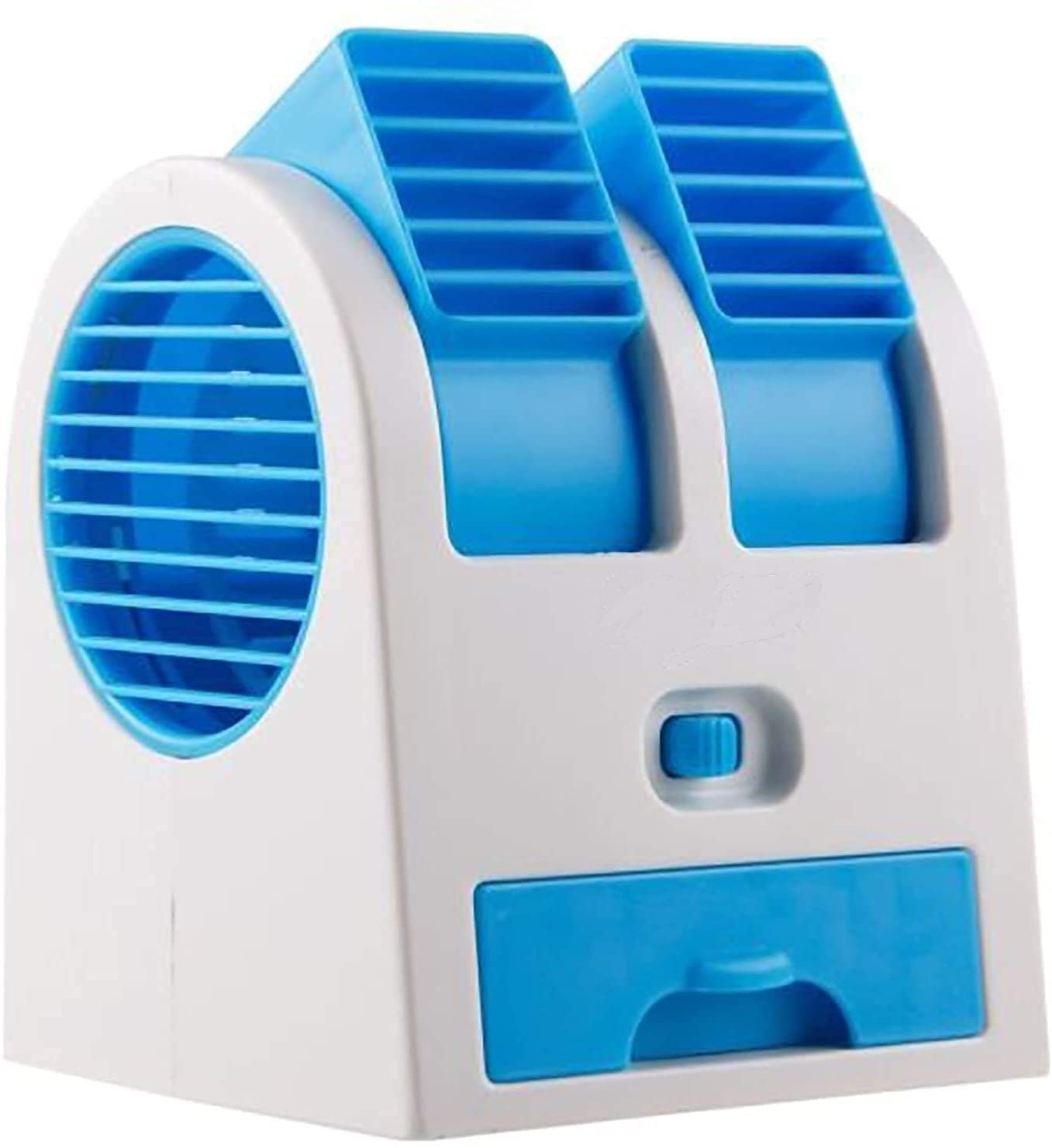 TechKing USB and Battery Powered Mini Portable Dual Blower Desk Table Air Cooler Fan-picture-32