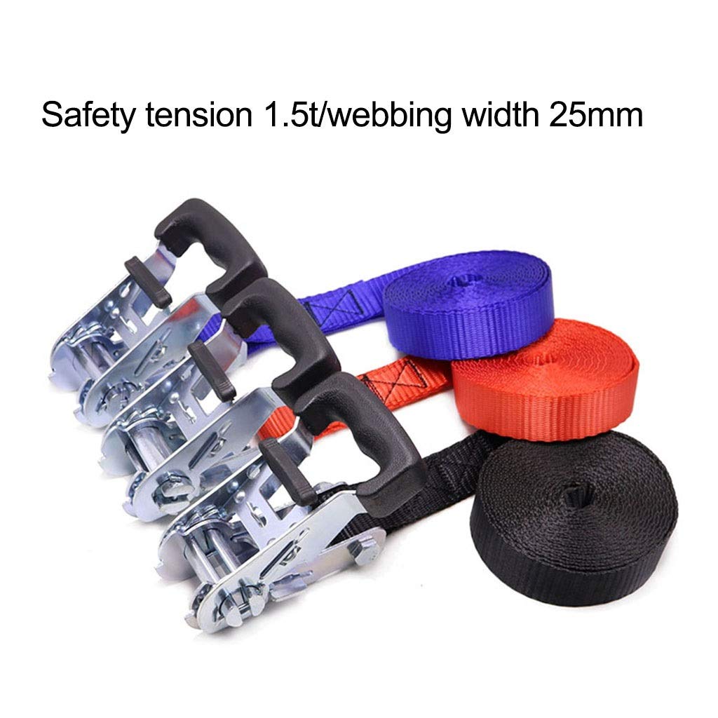 Cinghie di trasporto - 1 pollice larghezza 10 piedi Tiro sicuro,5 tonnellate 4 set carico for spostare elettrodomestici, attrezzature da giardino(5m)