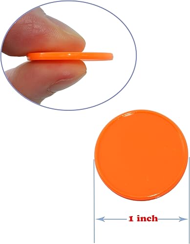 Vista 66 de SmartDealsPro juego de 100 fichas de aprendizaje de plástico opaco, de 1 pulgada, para juegos de fichas, minipóquer, con caja de almacenamiento