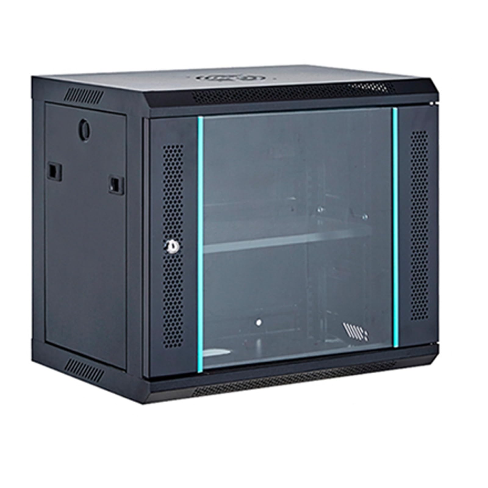 Mobile Stereo Hi Fi Rack Armadietto Moderno per Componenti Stereo, Supporto da Muro Staffa con Ripiani Regolabili, per Camera da Letto e Soggiorno(45cm/17.7in)