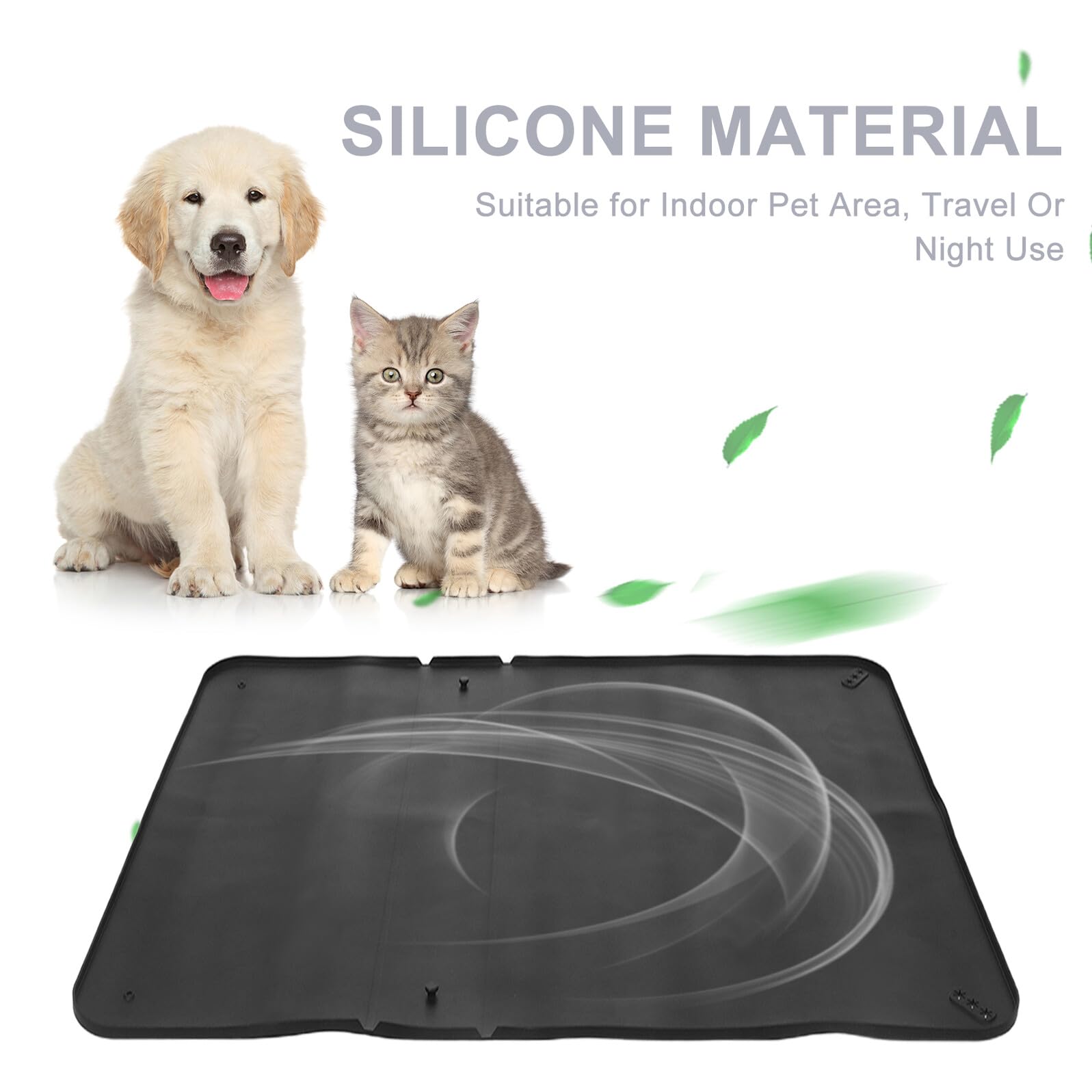 Hohopeti Supporto in Silicone per Traversine Cucciolo con Ventose Antiscivolo, Facile da Trasportare, per Addestramento Igienico Domestico