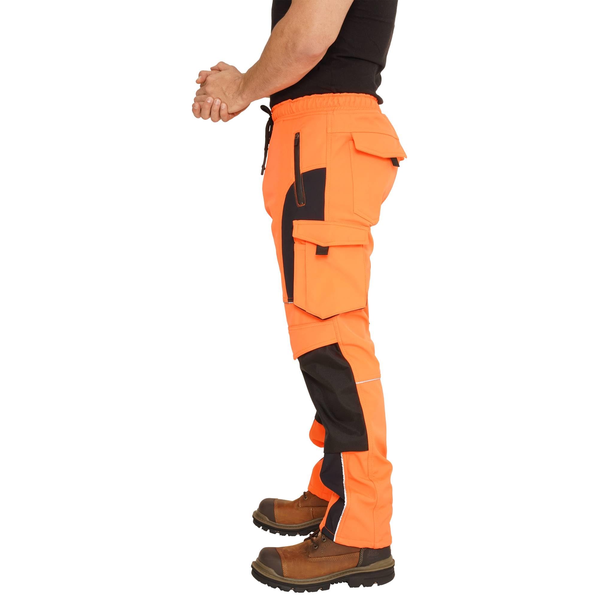 Hi Viz Trousers Reflektierenden Hose Herren Arbeitshose Fluoreszierenden Warnschutz Hose Wasserfest Cargohose Soft Shell Arbeitskleidung