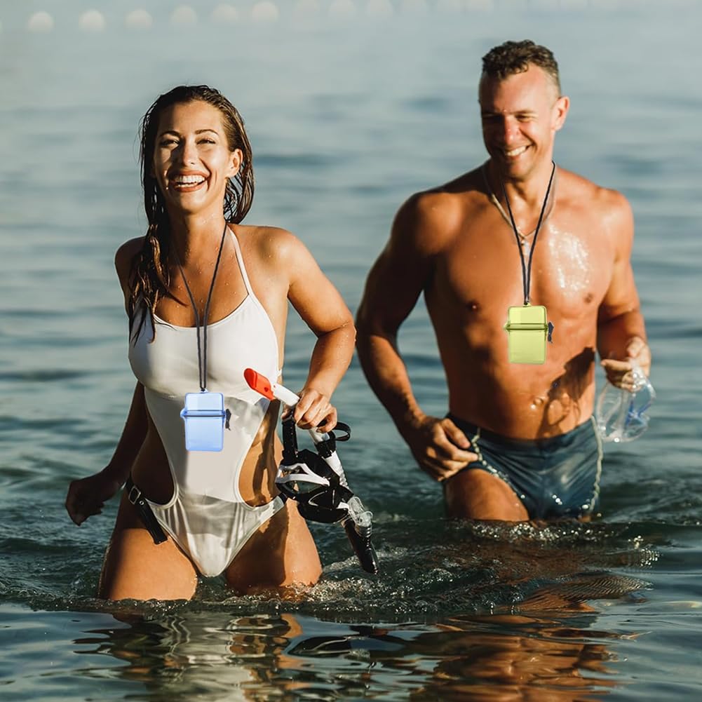 Plastikowa obudowa podwodna, pudełko z uszczelką do nurkowania, wodoodporne pudełka survivalowe, z haczykiem na linę, do kajakarstwa surfingowego