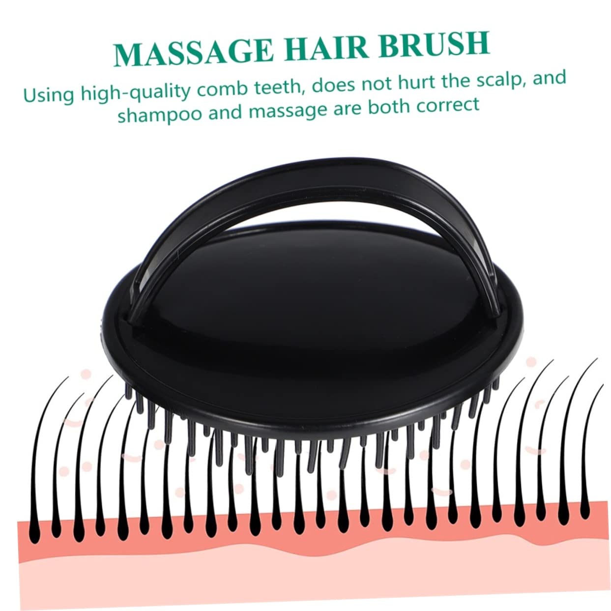 Beaupretty 20piezas Cepillos De Masaje Cabelludo De Cuidado Peine De Para Champú y Exfoliación Diseño Ergonómico y Cómodo Para Adultos