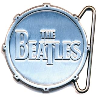 Beatles – Buckle All Metal diecut Drum Logo (in One Size) - Les Beatles, Paul McCartney, John Lennon, RIngo Starr, George Harrison