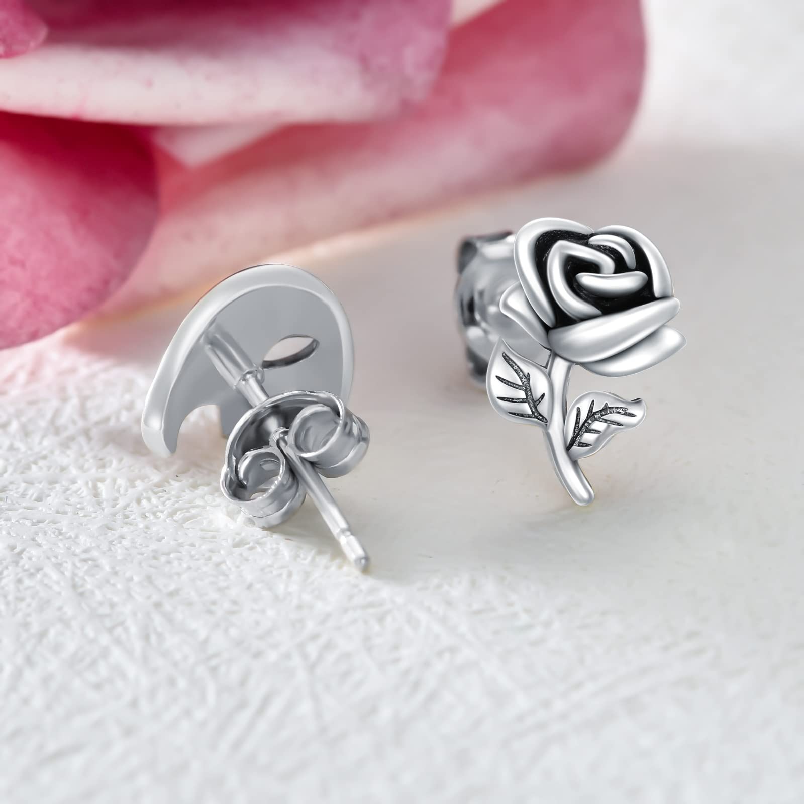 Pendientes de máscara/máscara de ópera, plata de ley 925, joyería de teatro, regalos para mujeres, hombres y niñas, 0.39 inches, Plata de ley, Sin piedra preciosa
