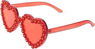 Óculos De Sol De Coração Óculos De Sol Havaianos Óculos Sem Aro Óculos De Sol Femininos Óculos De Sol De Coração Da Moda Para Mulheres Óculos De Sol De Coração Vermelho Óculos De