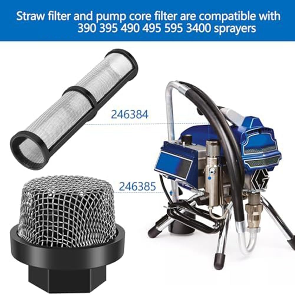 5 Stück Airless-Sprühfilter – 60 Mesh Edelstahl, 91 X 20 Mm – Effektive Filtration, Schützt Maschinenkomponenten, Langlebig Und Hitzebeständig – Ideale Ersatzfilter Für Airless-Spritzpistolen