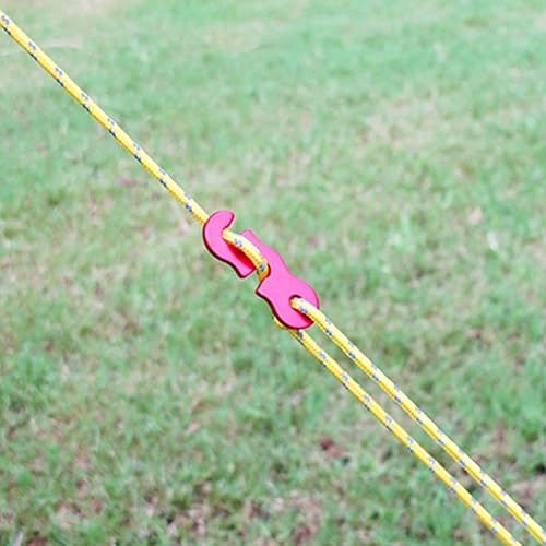 Miniatura 3 de 5 piezas de cuerda reflectante de 13 pies con tensores de cuerda de tienda de campaña de alta resistencia, toldo de cuerda de paracaídas, kit de