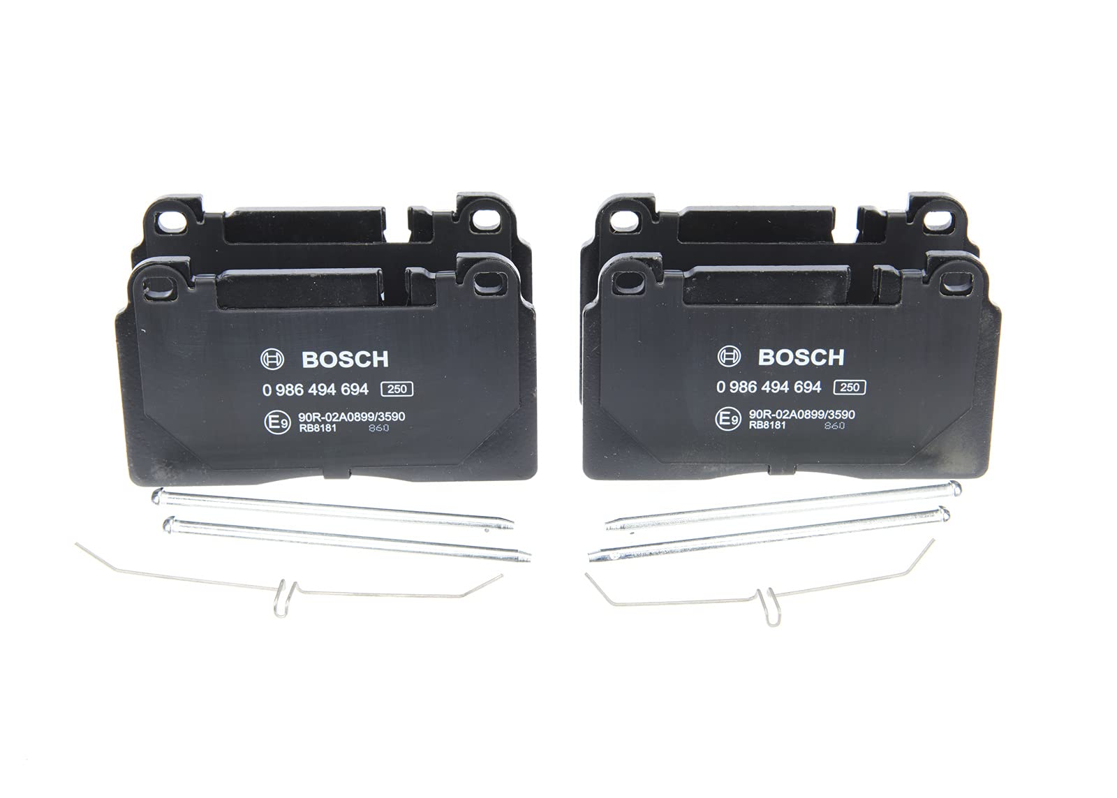 Bosch BP1679 Bremsbeläge Vorderachse - 4-tlg. Set Mit ECE-R90 Zertifizierung