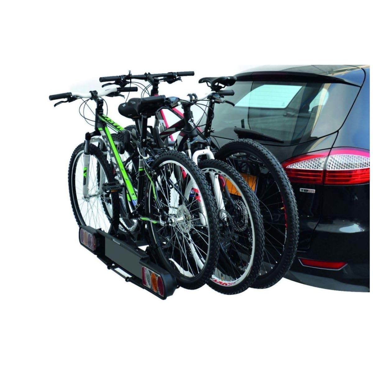 Peruzzo 708/3 Pure Instinct 3 Fahrradträger Anhängerkupplung 3 Fahrrad, schwarz, 100 x 80 x 70 cm