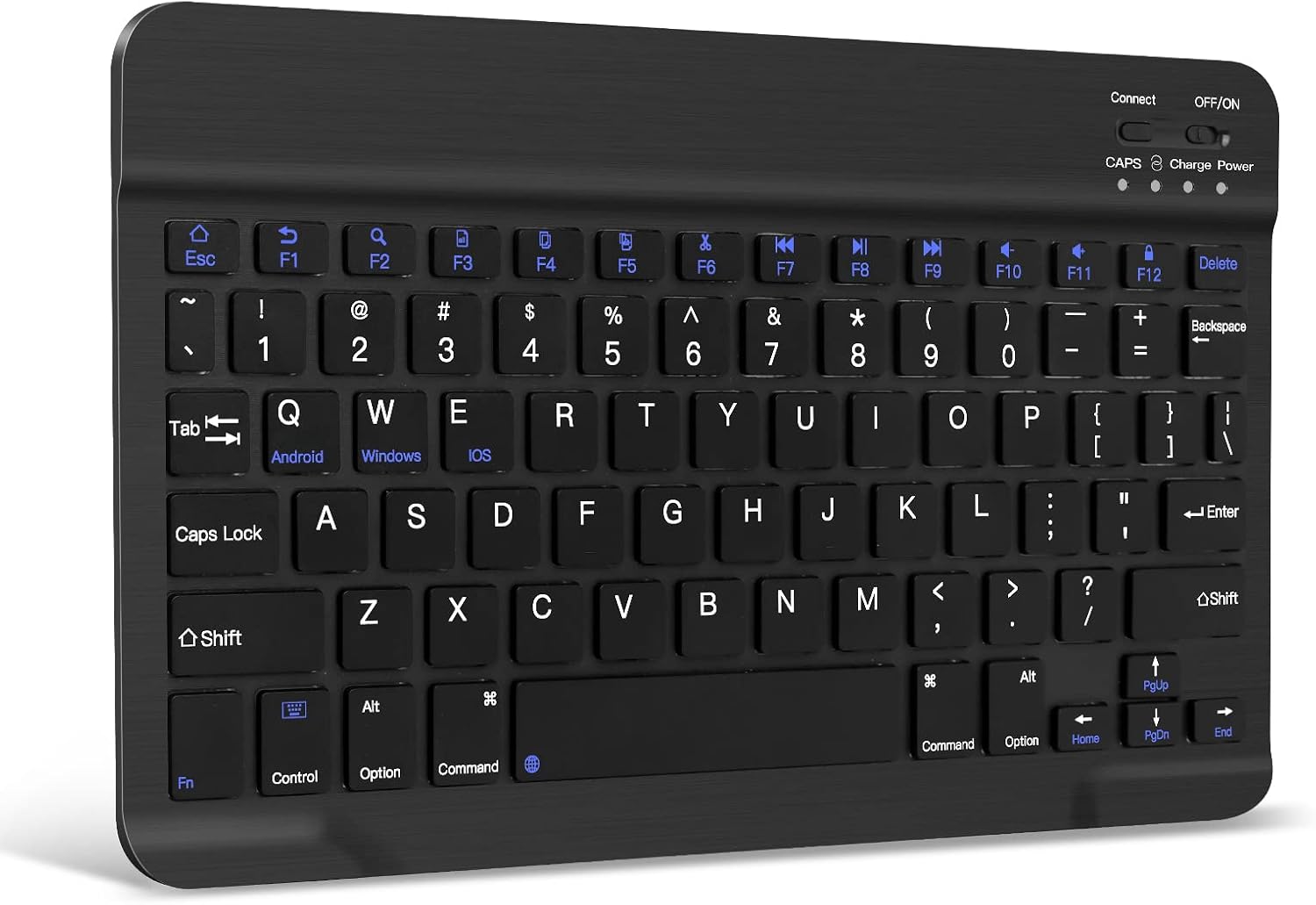 Ultra-Slim Wireless Bluetooth Keyboard for iPad,Tablets & Phones, Portable | Universal Rechargeable Keyboard for iPad 11th/10th/Pro/Air/Mini, Galaxy Tablet, iOS, Android, Windows Devices