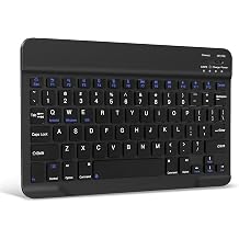 XIWMIX Ultra-Slim Wireless Bluetooth Keyboard - Universal Rechargeable Portable, Compatible with iPadAll Models 11th/10th, iPad Pro, iPad Air, iPad mini, Galaxy Tablet, iOS, Android, Windows Devices