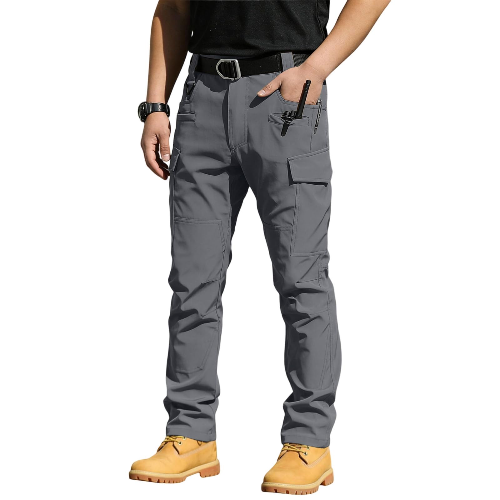 MOKBAY Pantalon Cargo Homme D'été Classique Décontracté Ete Chantier Pantalon De Travail Homme Militaire Regular Treillis Bucheron Pants