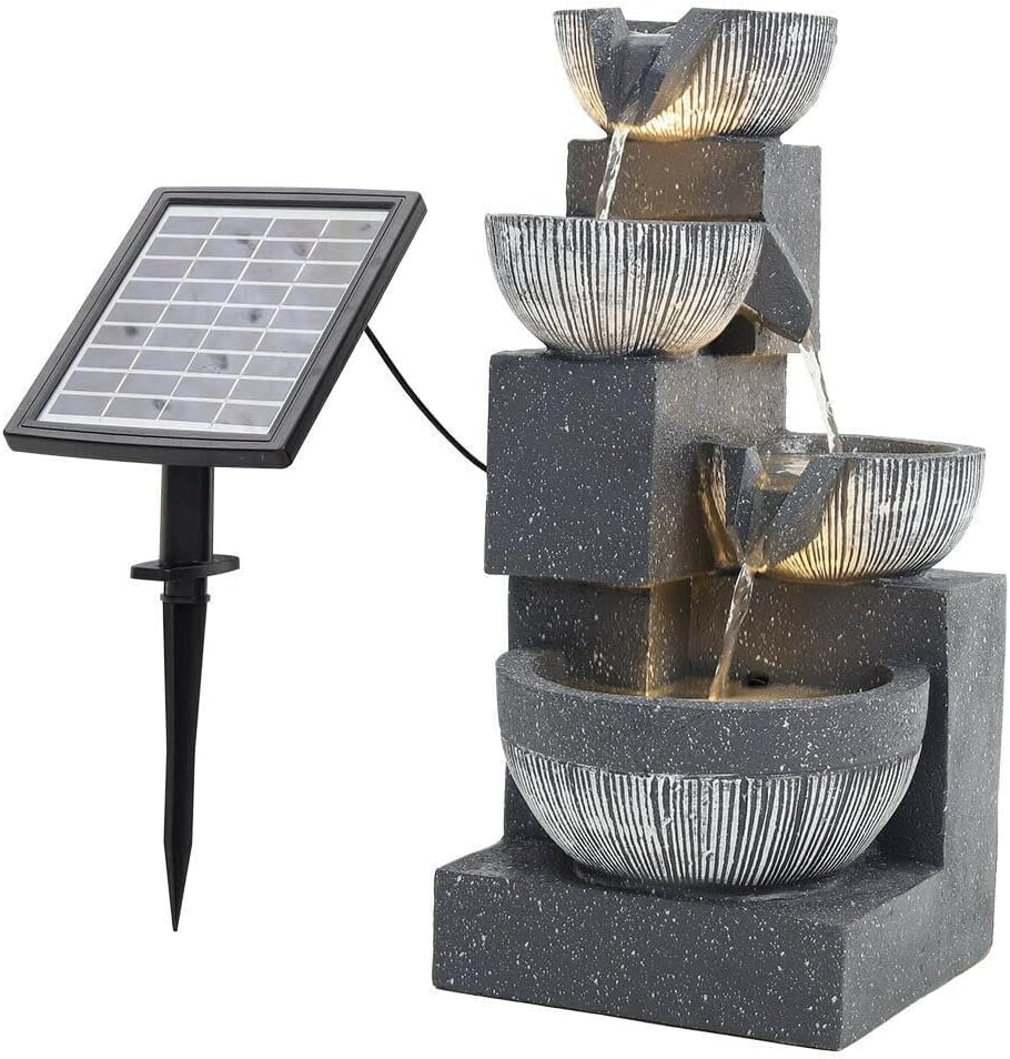DbHFgjMN Indoor/Outdoor Garden Water Fountain Outdoor water fountain 4