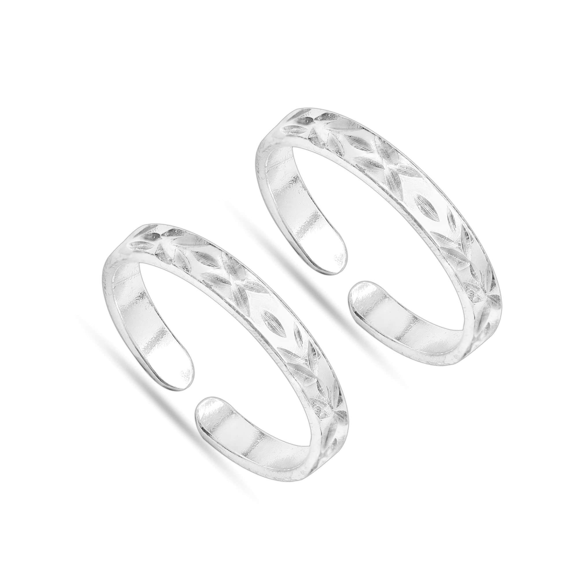 Amazon Brand - Anarva Womens Diamond Cut Toe-Ring in 925 Sterling Silver BIS Hallmarked (B08ZJGDR3X) Amazon Price History, Amazon Price Tracker