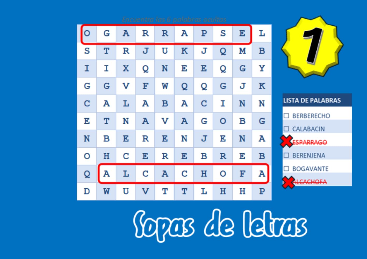 Sopas de letras