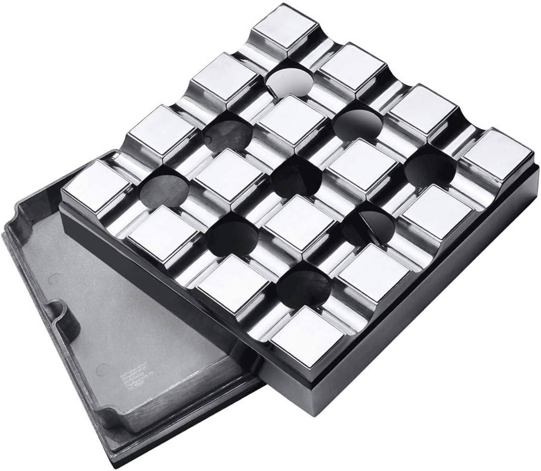 Cigar Alloy Metal Polished Ashtrays (8“x8“ SQ)