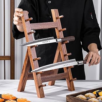 Amazon｜包丁スタンド おしゃれ 木製 包丁立て ユニバーサル