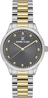 Daniel Klein DK.1.13454-3 Analogue Wrist Watch for Women, 34 mm Case Diameter, IPS/IPG/Gun