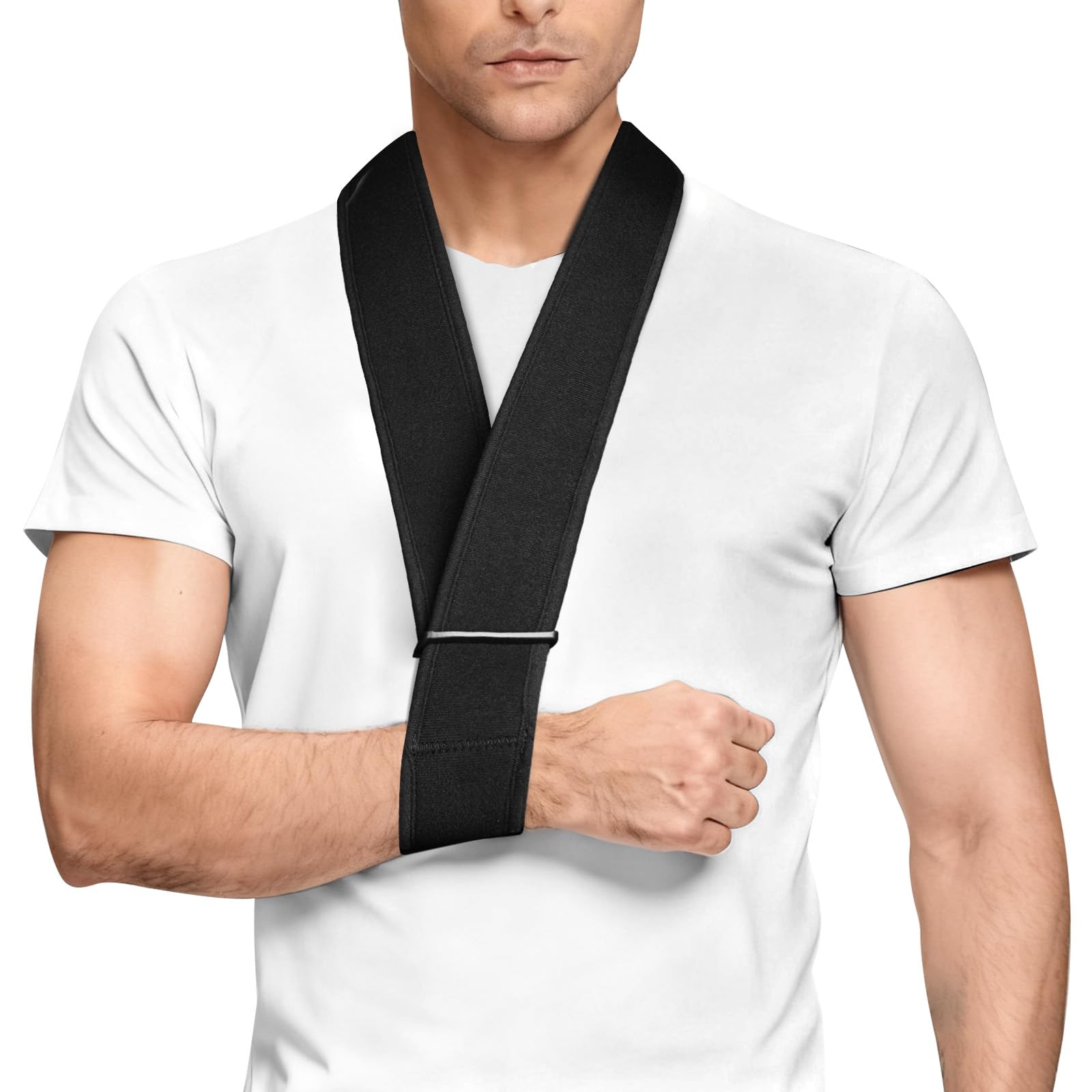 flintronic Armschlinge Schulter für Damen und Herren, Einstellbar Arm Schulterschlinge, Leicht Schulterstütze für Verletztes Gelenk, Zerrissene Rotator Manschette, Dislokation