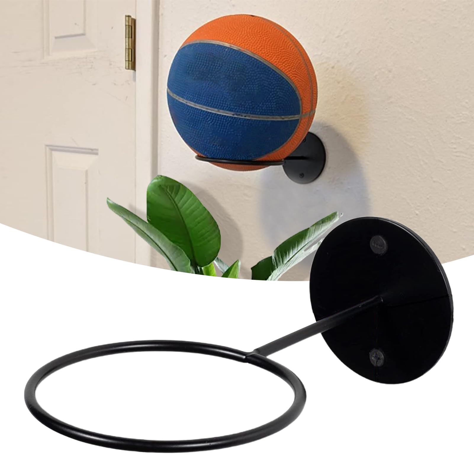 Amazon.co.jp: 壁取り付けボールホルダー、サッカーボール壁取り付け