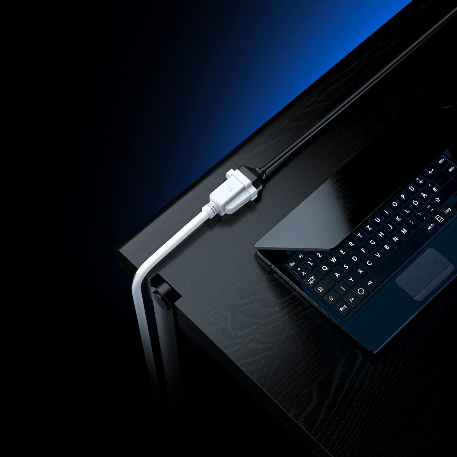 Maximm Flat Plug Extension Cord 4 ft with Slim Space-Saving Plug Design, Low Profile Extension Cord 14AWG (White) - Image 6