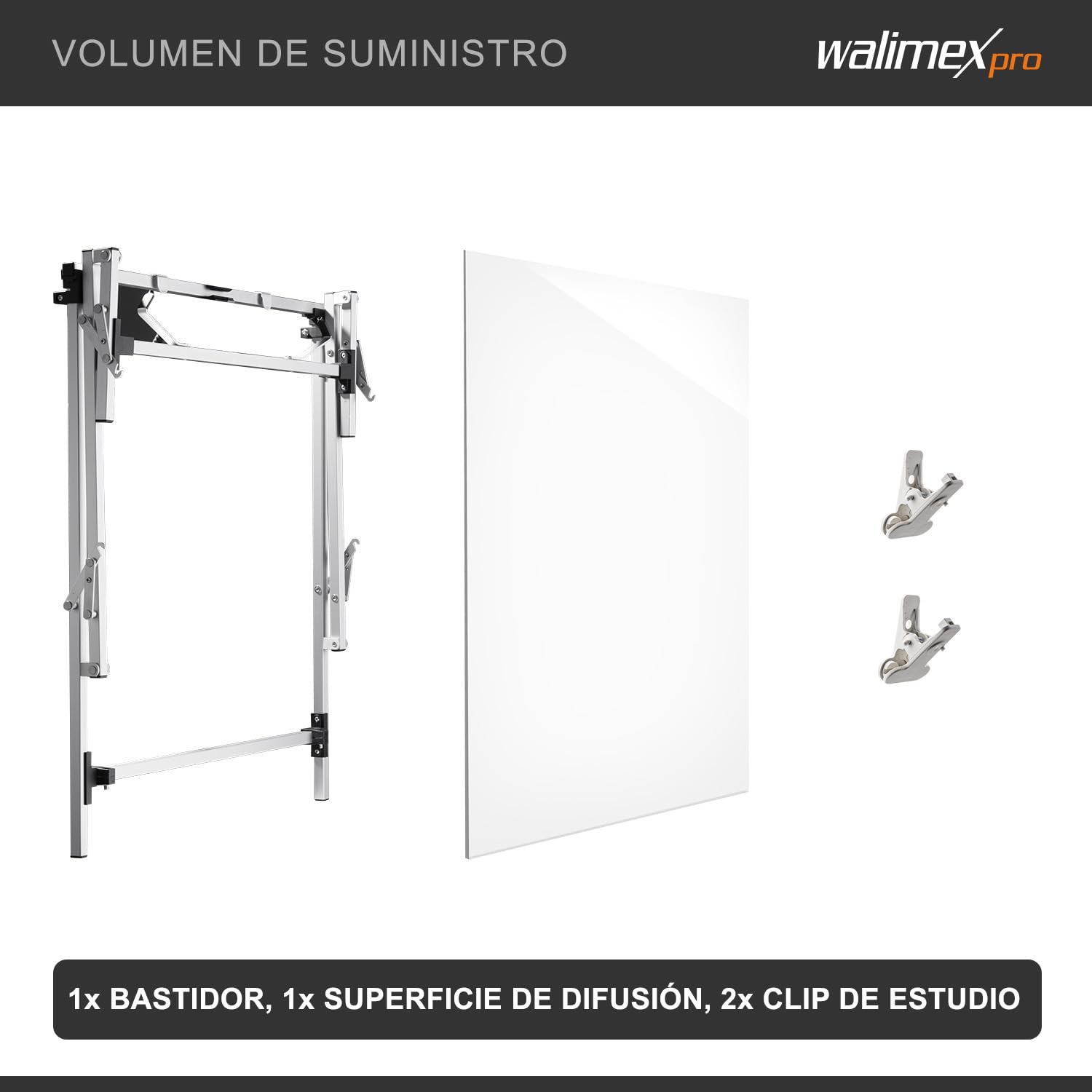 Walimex Pro Tavola - Mesa de fotografía para fotografía de producto (altura de disparo de 28 cm), blanco y plateado