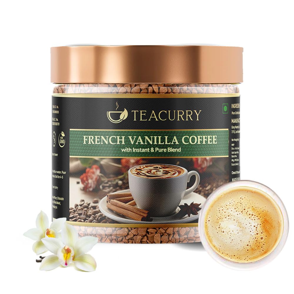 See full amazon price history chart for Teacurry Pure French Vanilla Instant Coffee Powder (50 grams, 50 Cups) - Freeze Dried from Arabica Coffee Beans | Black Coffee with French Vanilla - For Hot Coffee and Cold Coffee Teacurry Pure French Vanilla Instant Coffee Powder (50 grams, 50 Cups) - Freeze Dried from Arabica Coffee Beans | Black Coffee with French Vanilla - For Hot Coffee and Cold Coffee (B0BY5B5FHD) Amazon Price History, Amazon Price Tracker