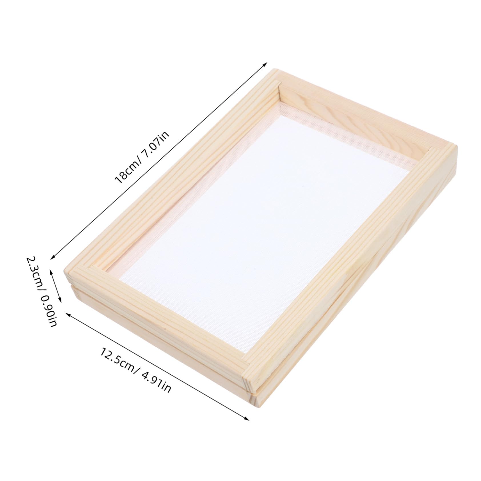 Operitacx DIY Paper Craft Kit Handmade Paper Frame for Boys and Girls Wooden Paper Making Screen Multi-use Craft Frame for Boys and Girls