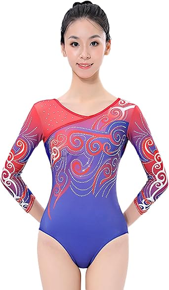 Amazon.co.jp: [Kmarouse] 新体操レオタード 女の子用 長袖