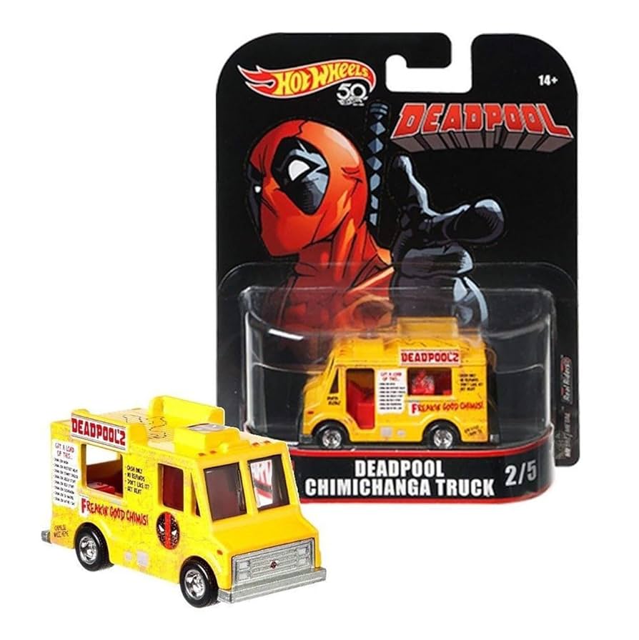 DEADPOOL TACO TRUCK ミニカー　ホットウィール Amazon.com: Hot Wheels Deadpool Food Truck, 1:64 Scale