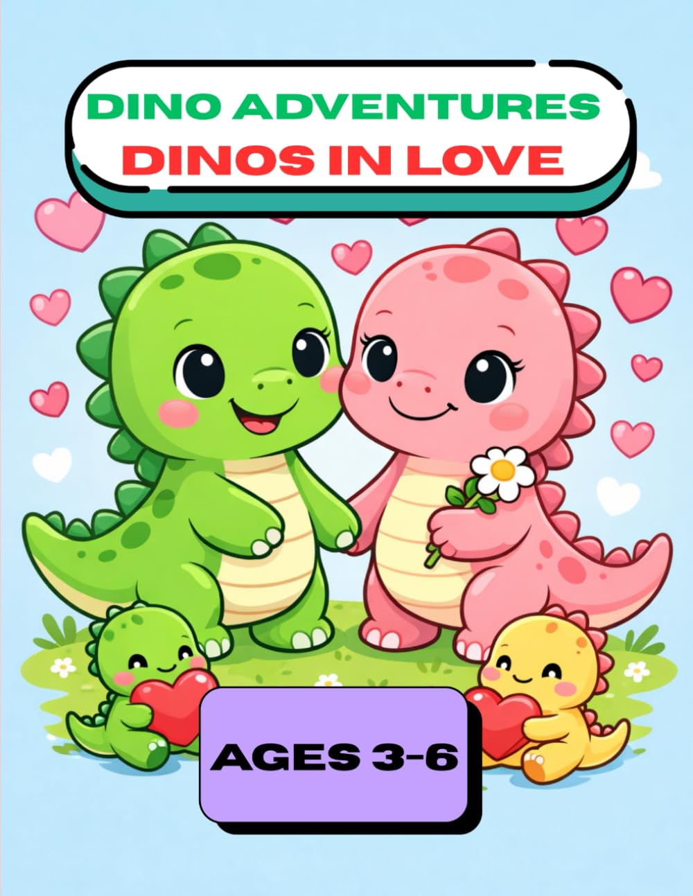 Dino Adventures: Dinos in Love: A Cute Dinosaur Coloring Book for Kids Ages 3–6 – Valentine’s Day Fun with Sweet Dino Couples & Hearts (Roaring Little Explorers)