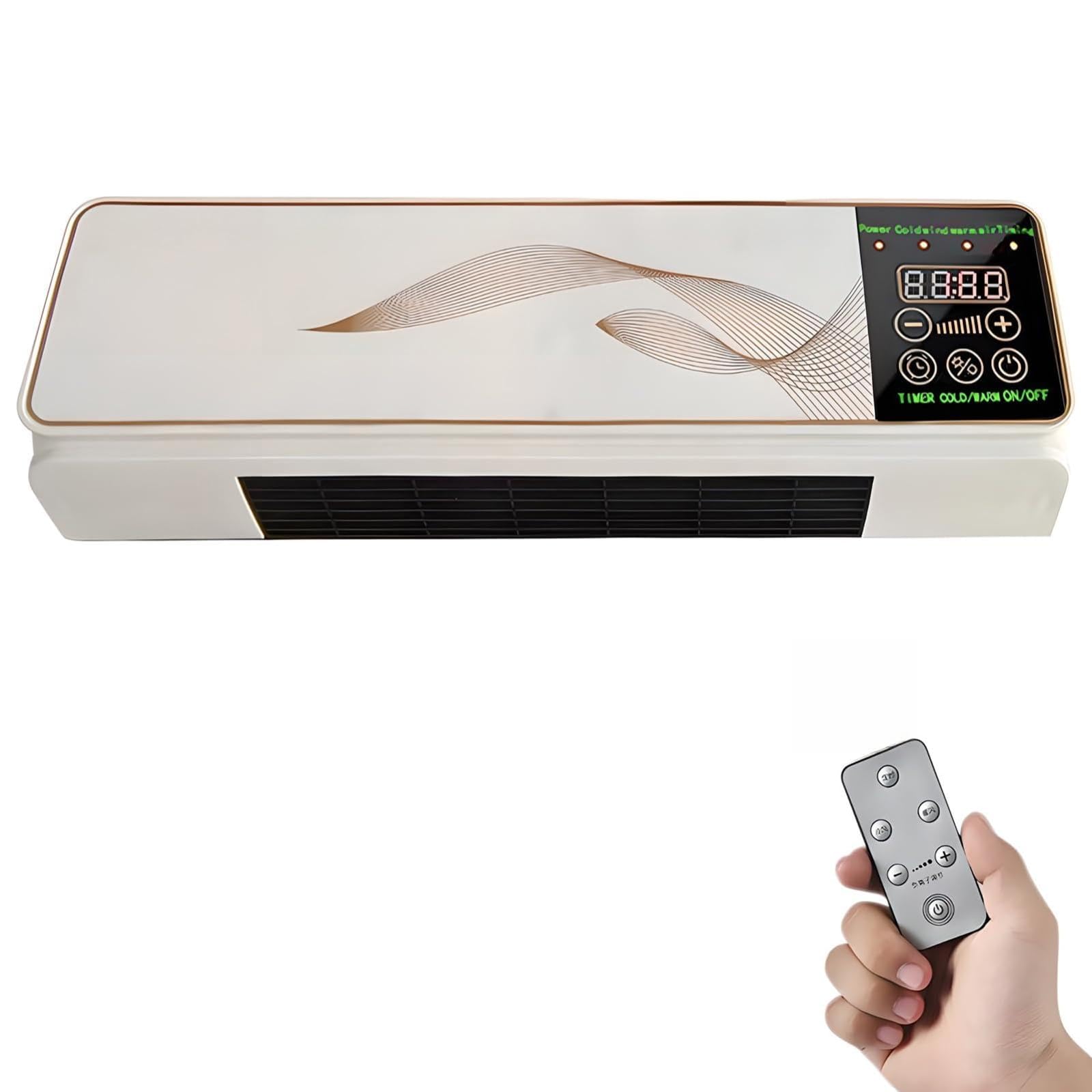 Ventilador sin cuchilla de pared para climatización ultra silenciosa en dormitorios pequeños