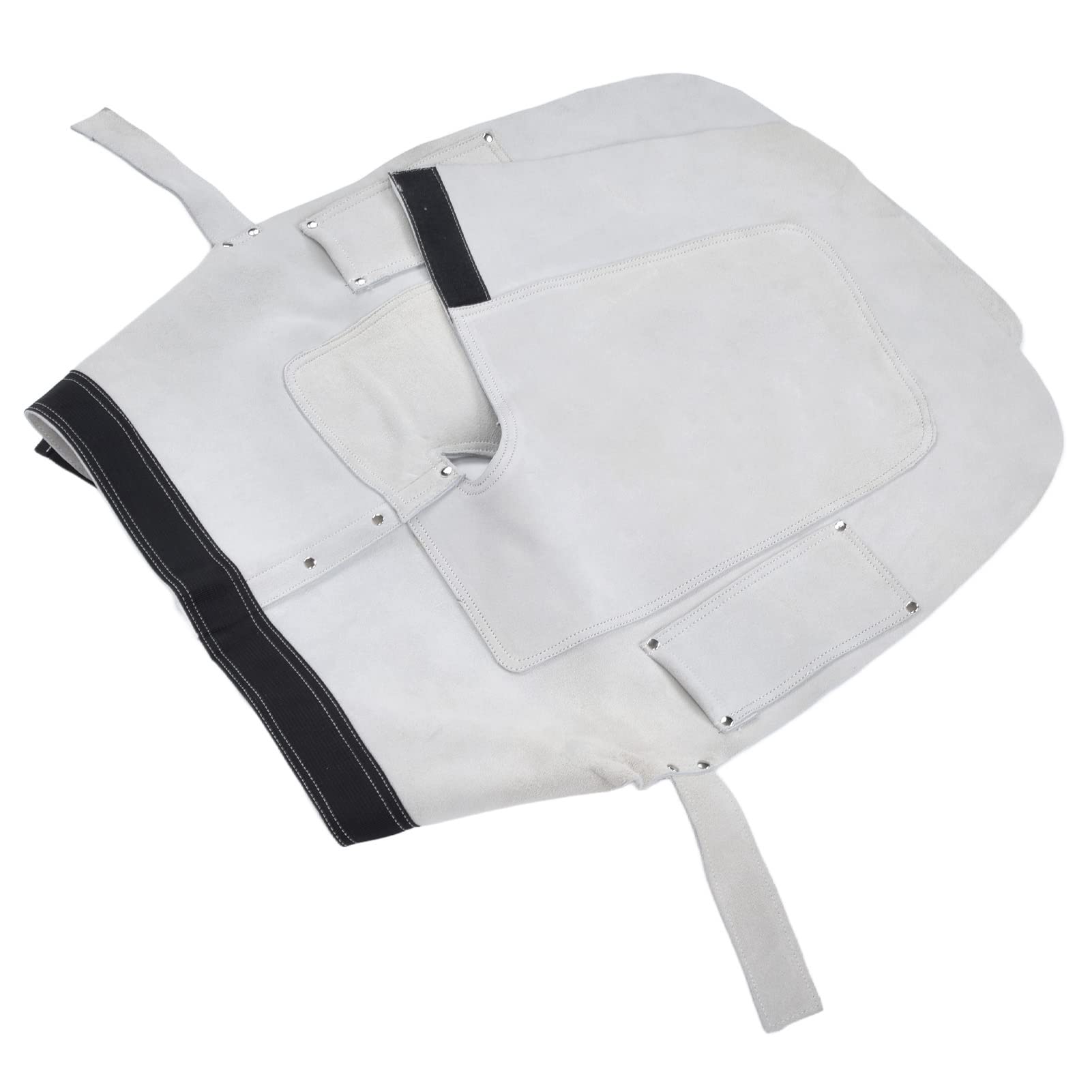 Grembiule professionale per maniscalco, grembiule in pelle di vacca per la cura dei cavalli, design ad alta resistenza e impermeabile con tasche per gli attrezzi, cintura