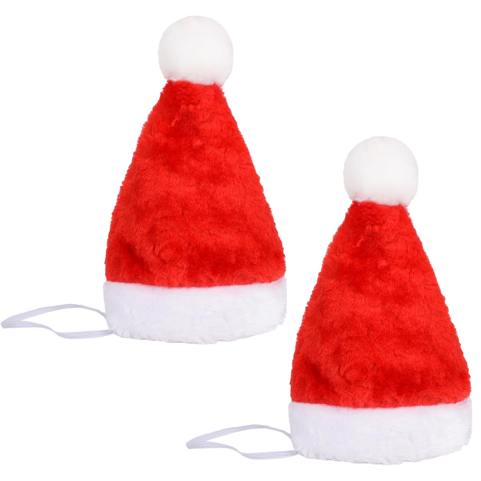 MEISH 2 Pieces Pet Christmas Hat Cats and Dogs Warm Winter Christmas Style Hat for Christmas Holiday Pet Hat Makeup Party Clothing Accessories