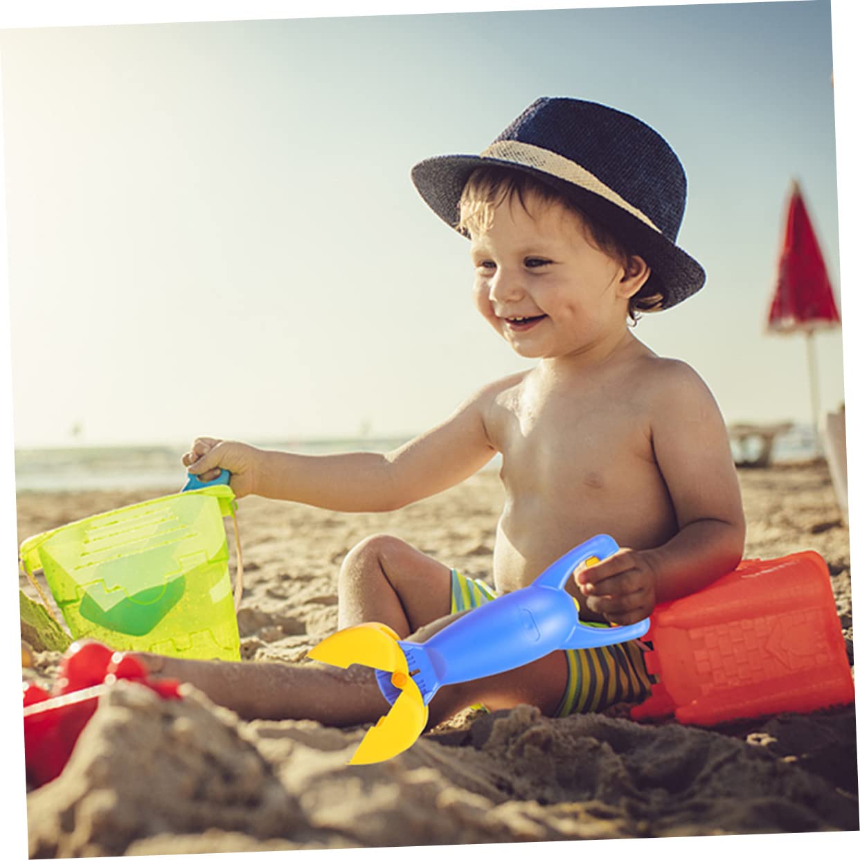 Set De 2 Pinzas De Langosta Para Arena Y Nieve, Juguete Excavador De Playa De 32 Cm Para Niños