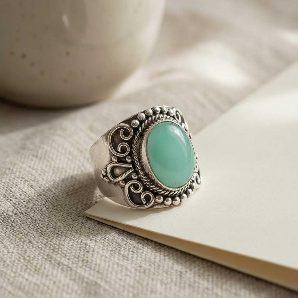 Amethyst, Labradorite, Rose Quartz, Tiger Eye Oval Handmade Ring 925 Sterling Silver Plated Boho Natural Gemstone Jewelry For Women