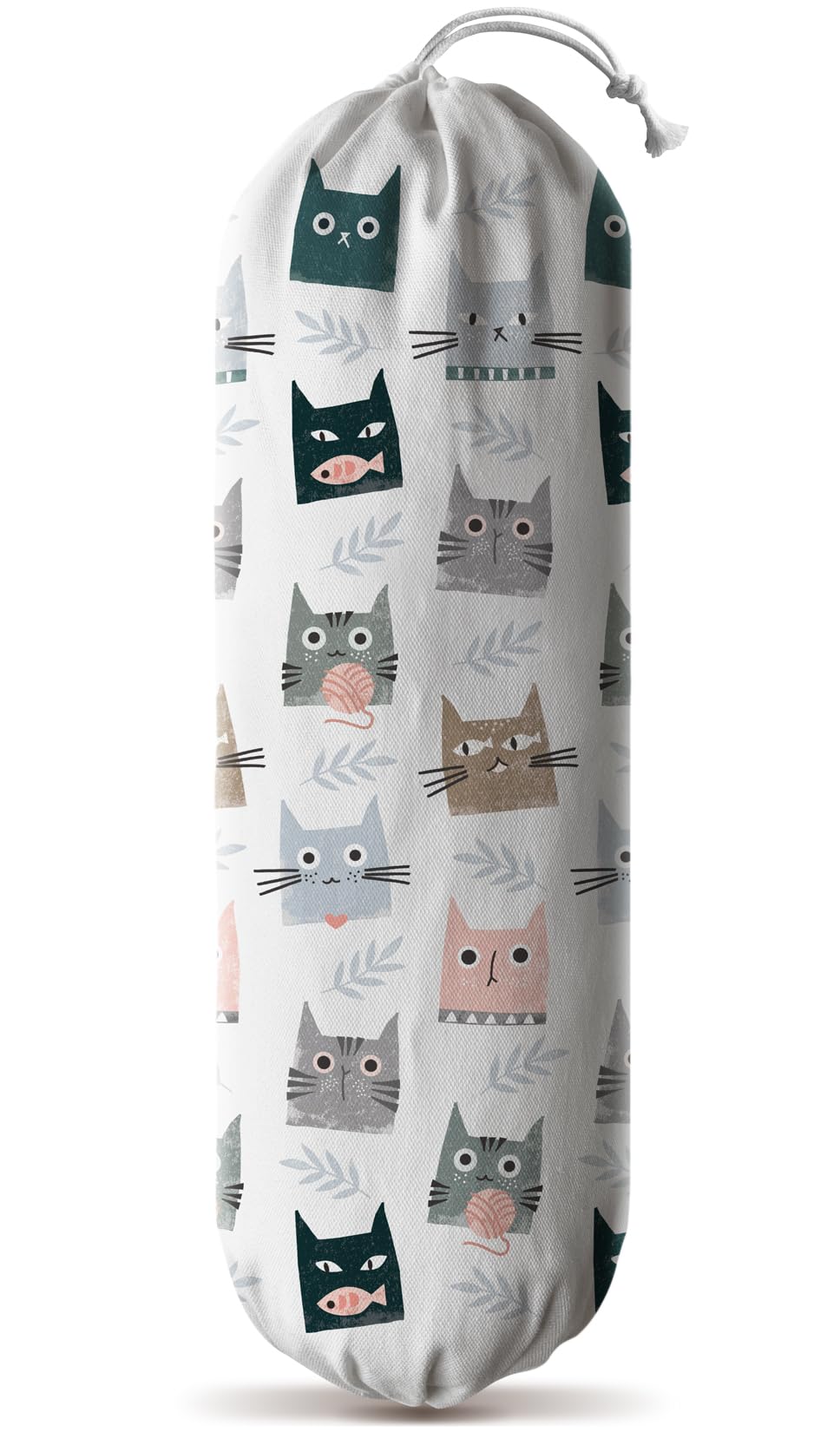 Hglian Plastic Bag Holder,Cute Kitty Grocery Bags Holder Organizer Storage Keeper Dispenser,Cat Kitchen Decor Gifts for Women Cat Mom-Extra Large