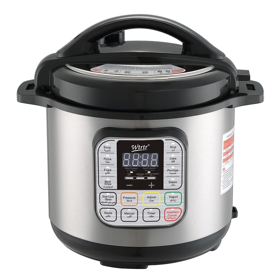 Wtrtr 13 Liters Smart Instant Programmable Electric Pressure Cooker,16 Smart Programs,Rice Cooker,pressure cooker,slow cooker, rice cooker,2000 Watts(13L-1308)