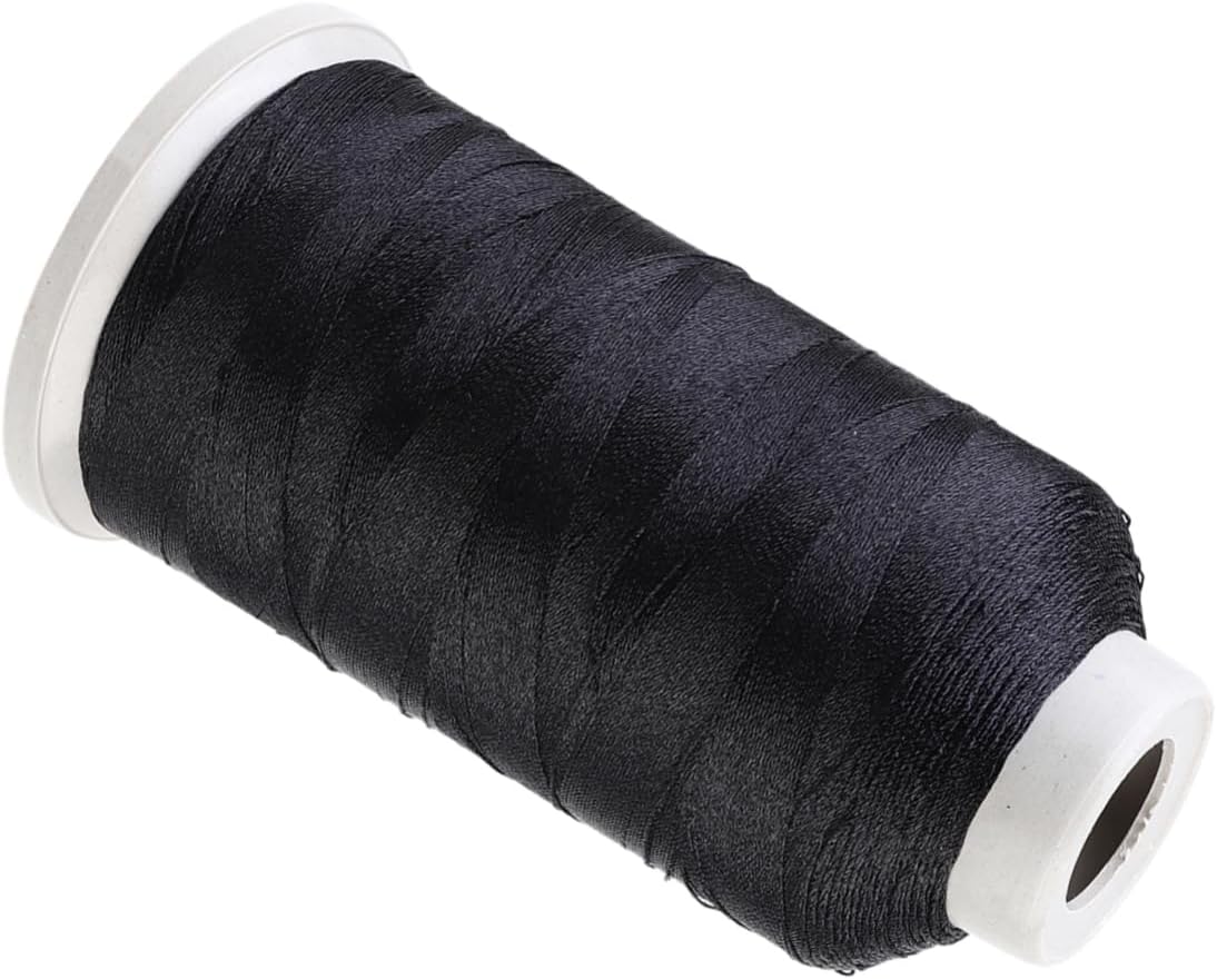 NUOBESTY Spools of Strands Black Sewing Thread for Quilting Upholstery and Drapery and Fade-Resistant Thickness for Stitching and Crafting